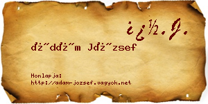 Ádám József névjegykártya
